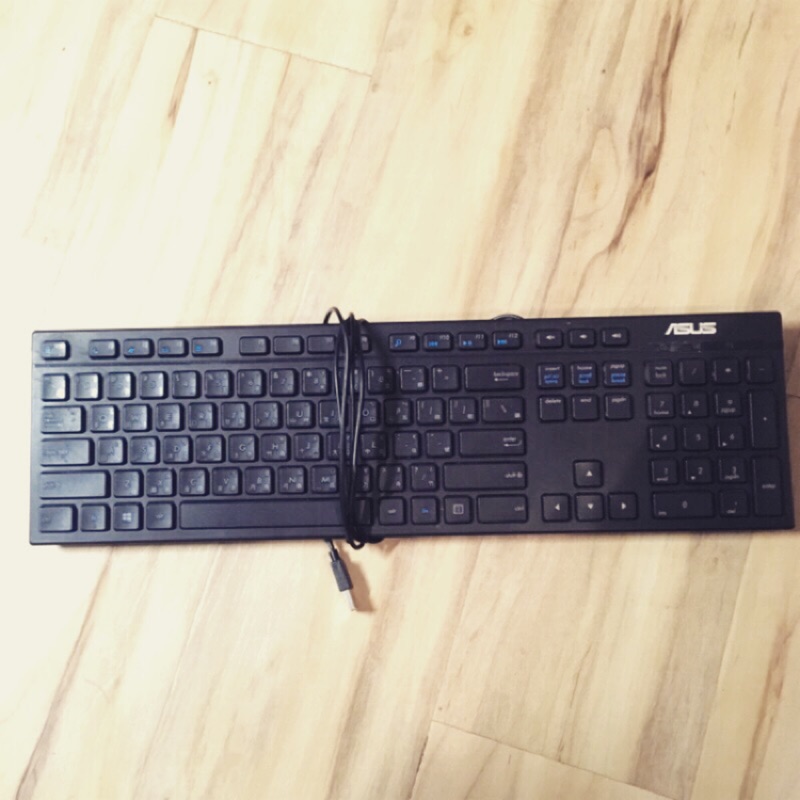 ASUS AW211 USB 黑色巧克力鍵盤 七成新