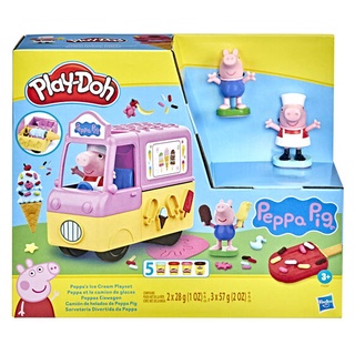 【孩之寶Hasbro】 培樂多Play-Doh 佩佩豬冰淇淋車遊戲組 F35975L00