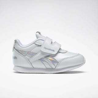 帝安諾-實體店面-REEBOK ROYAL CLASSIC JOGGER 2.0 SHOES 魔鬼氈 童鞋 銀光