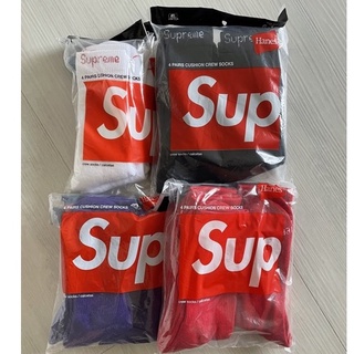 Supreme Hanes Socks 襪子 日本公司貨 一雙一雙賣 黑白紅紫 現貨