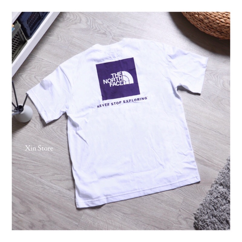 purple box logo tee