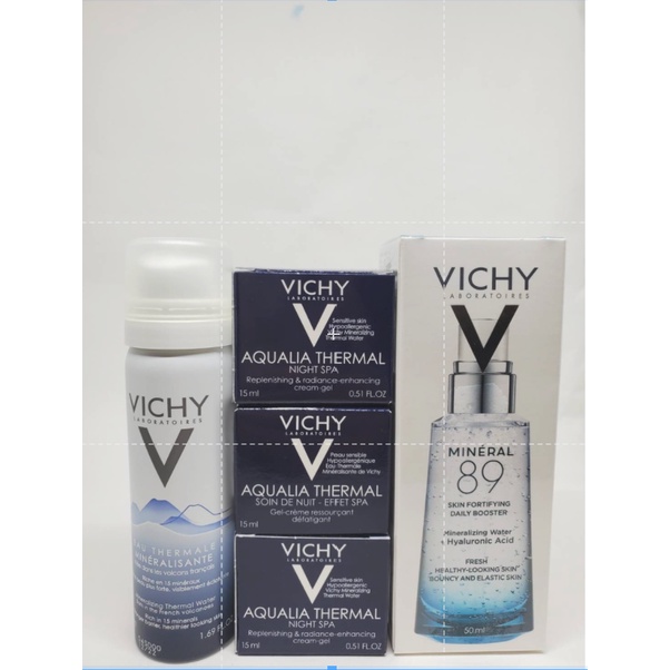 VICHY 薇姿   M89  火山能量微精華 50ML&amp;75ML 能量修復5件組 台灣萊雅公司貨  23效期(活動用)