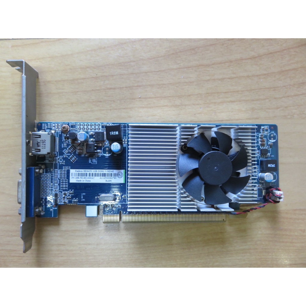 E.PCI-E顯示卡-宏碁 Radeon HD6450 1GB DDR3 1GB 、D-SUB 、HDMI 直購價180