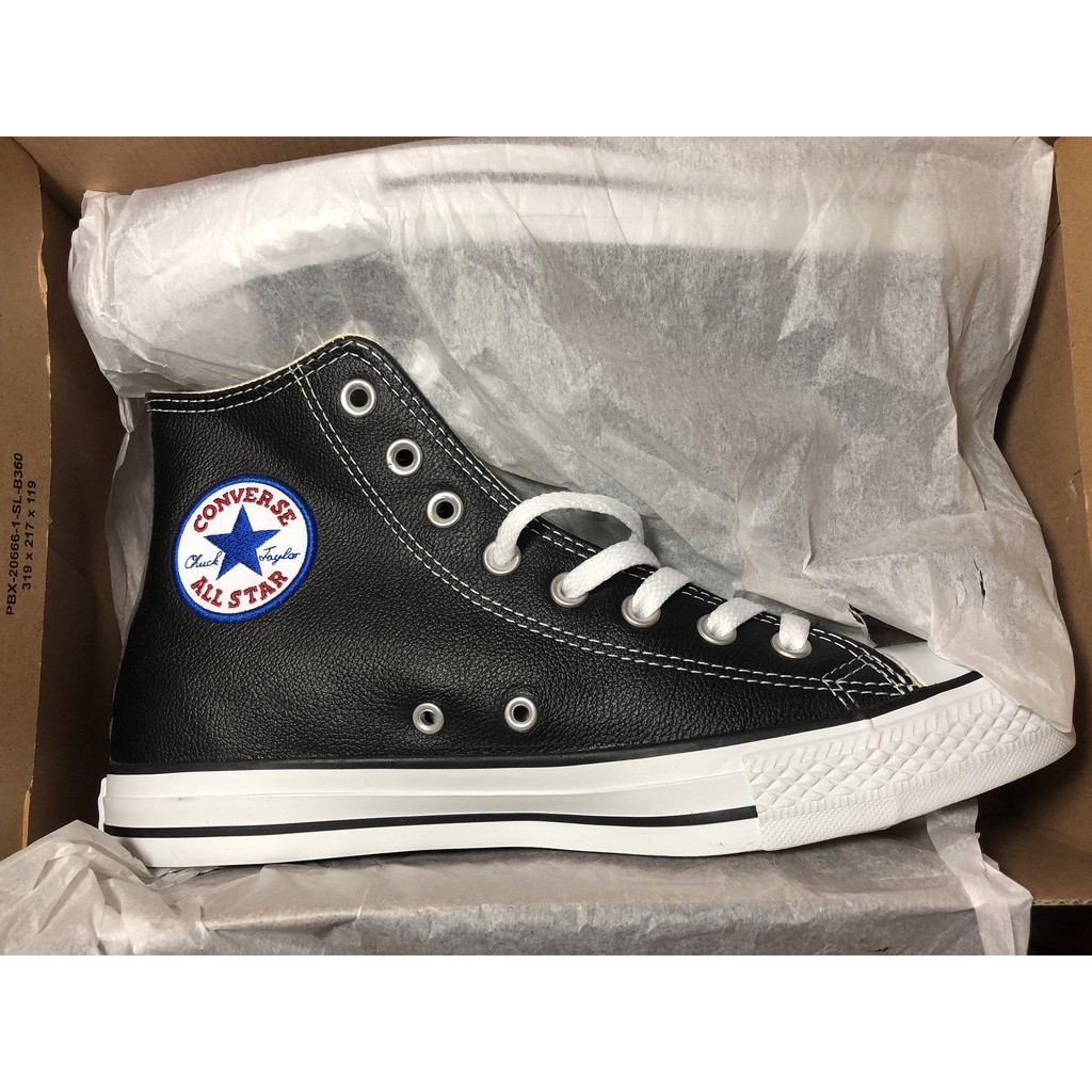 Converse Chuck Taylor All Star 荔枝皮 皮革 高筒 基本款 1S581 US8.5