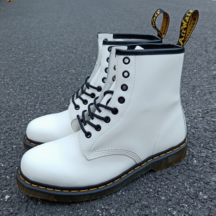 Dr Martens 1460 8孔白色硬皮男女鞋長靴馬丁鞋靴子馬丁靴 蝦皮購物