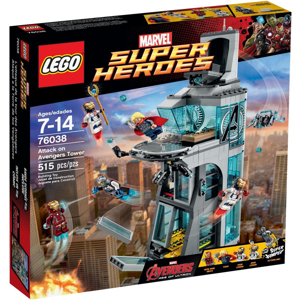 [正版] 樂高 LEGO 76038 復仇者聯盟 東尼 大樓 Attack on Avengers Tower 英雄