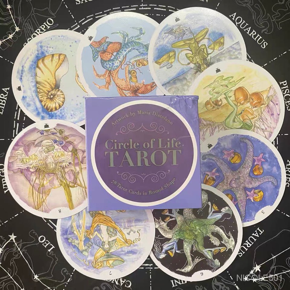現貨生命輪迴塔羅牌占卜命運桌遊紙牌遊戲卡英文定製卡牌circle Of Life Tarot 蝦皮購物