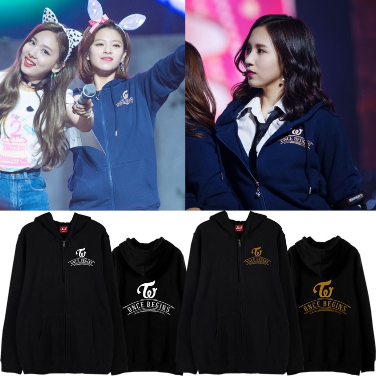 需預購 韓版twice Fm Once Begins 演唱會同款連帽長袖外套 蝦皮購物