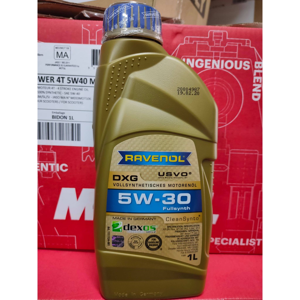 [油虎] 有問有便宜 RAVENOL 漢諾威 DXG 5w30 5w-30 全合成 機油 SN+ 避免 LSPI 日耳曼