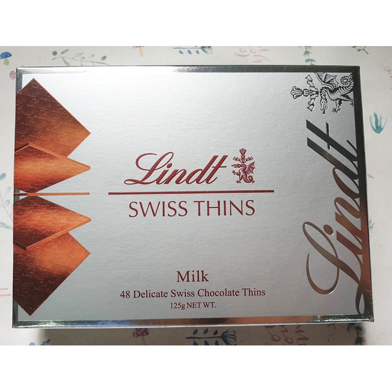 《瑞士蓮 Lindt》經典薄片牛奶巧克力 125g(效期2024/09/30)市價215元特價129元