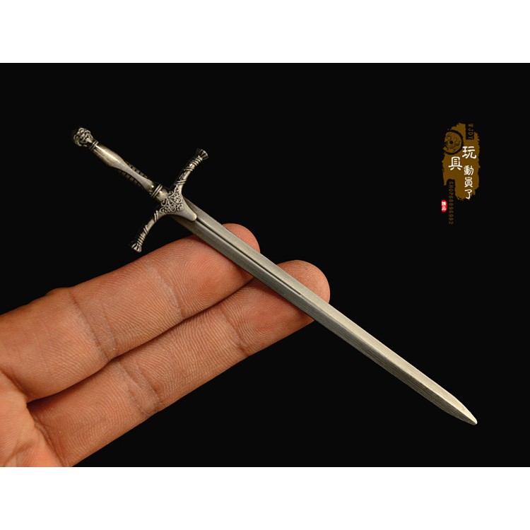 小智模型 1 12微縮兵器武器模型權利之劍西洋劍長爪劍6寸兵人娃娃玩具刀劍 蝦皮購物