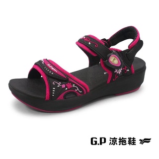 G2347W GP女鞋厚底增高高臺優雅雕花防水止滑涼鞋
