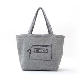 wbar☆日本 MERCURYDUO雲彩灰色塗鴉圖案厚質托特包 手提包 手提袋