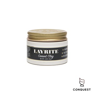 【 CONQUEST 】Layrite Cement Clay 黑女郎 1.5oz 髮泥 水洗式髮油 髮蠟 手撥油頭