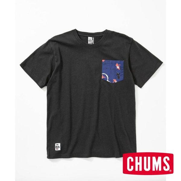 CHUMS Chumloha Pocket 女短袖T恤 炭黑 CH111518G004 【GO WILD】