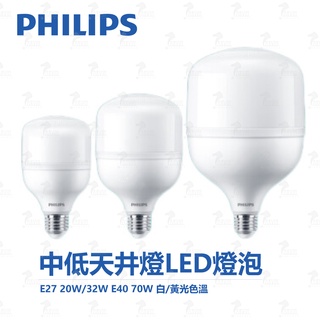 飛利浦 PHILIPS LED 中低天井燈泡 大燈泡 E27 20W 32W 70W