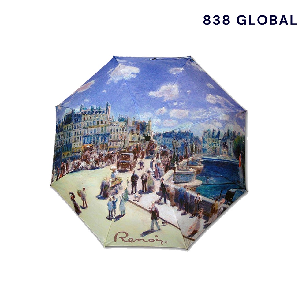 838global 預購 雷諾瓦 巴黎新橋名畫 摺疊自動傘 雨傘