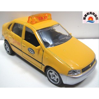 ※旭陽教育用品社※易保模擬合金模型車 聲光迴力無線計程車模型車/合金計程車玩具車/合金迴力車 ST安全玩具