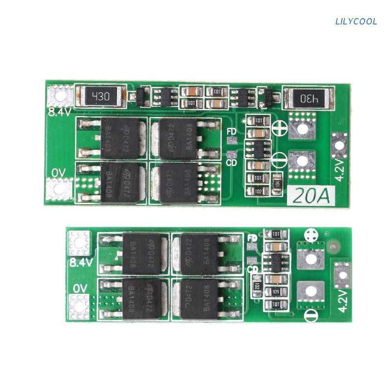 Lily* 2S 20A 7.4V 8.4V 鋰離子鋰電池 18650 充電器 PCB BMS 保護板