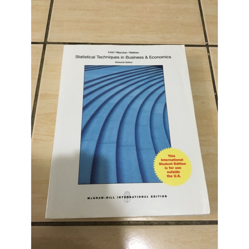 統計原文書(Statistical Techniques in business &amp; Economics)