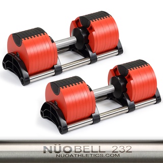 瑞典原廠NUO：NÜOBELL 232可調式啞鈴32KG（紅色 )- 2入