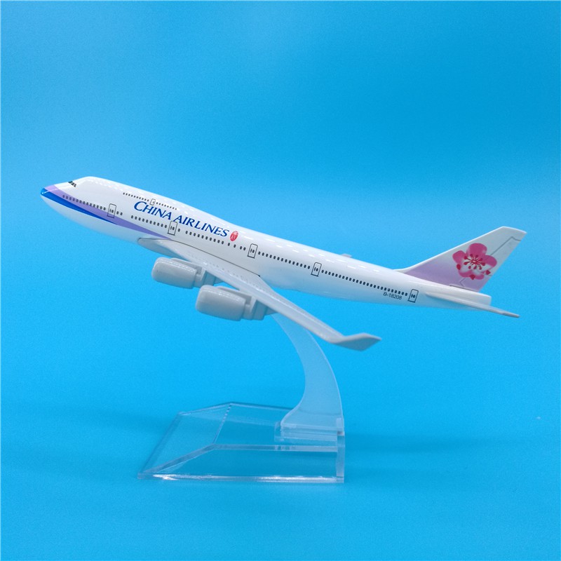 16cm中華航空波音B747金屬飛機模型擺件禮品China Airlines Model