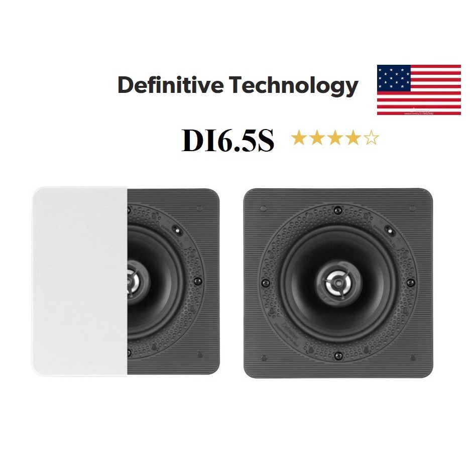 [ 宥笙音響 ] 🇺🇲美國 崁入式喇叭 Definitive DI6.5S 6.5吋 💥無邊框方形崁入式喇叭 (1對)