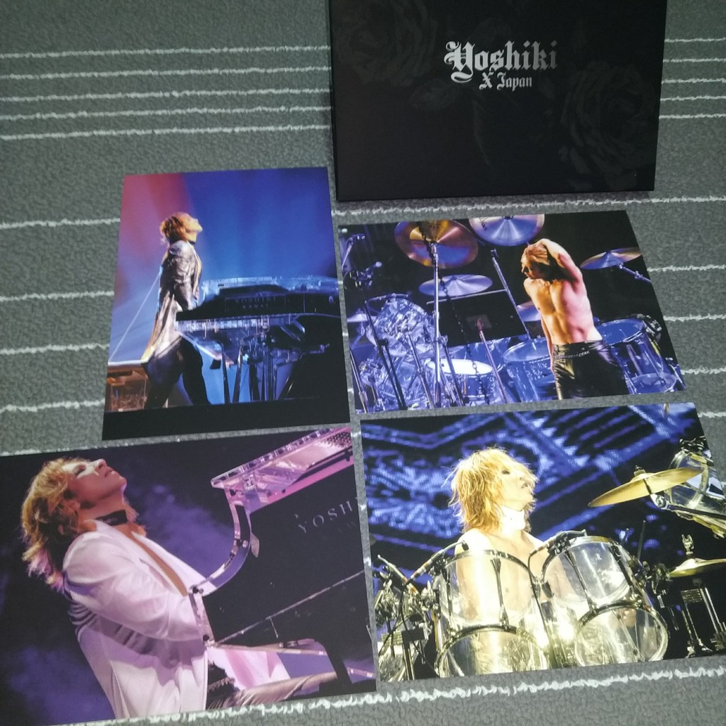 Yoshiki高質感零反光大型展示明信片4張組 X Japan X Japan 蝦皮購物