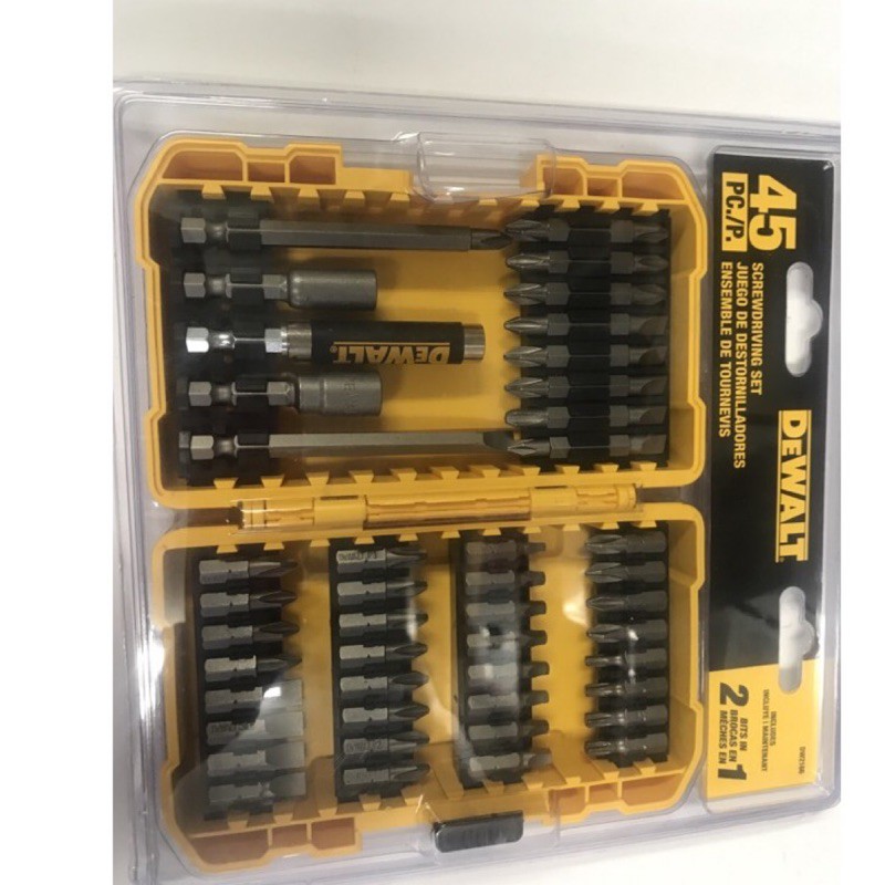 【嘟嘟工具】全新 Dewalt 得偉 起子工具套裝組 45P DW2166 DCF887 DCD996 可用