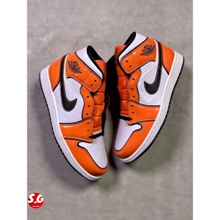 S.G Air Jordan 1 Mid Turf Orange DD6834-802 二次元 白橘 AJ1 小扣碎