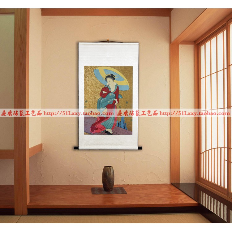 全新特價日本美人布藝掛畫浮世繪仕女圖布藝掛簾餐廳料理和室裝飾多款 蝦皮購物