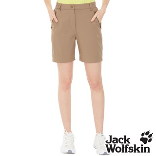 【Jack wolfskin 飛狼】女彈性快乾休閒短褲『卡其』