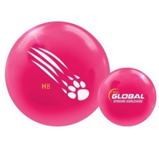 900 GLOBAL Honey Badger Pink Poly Bowling Ball 14lbs