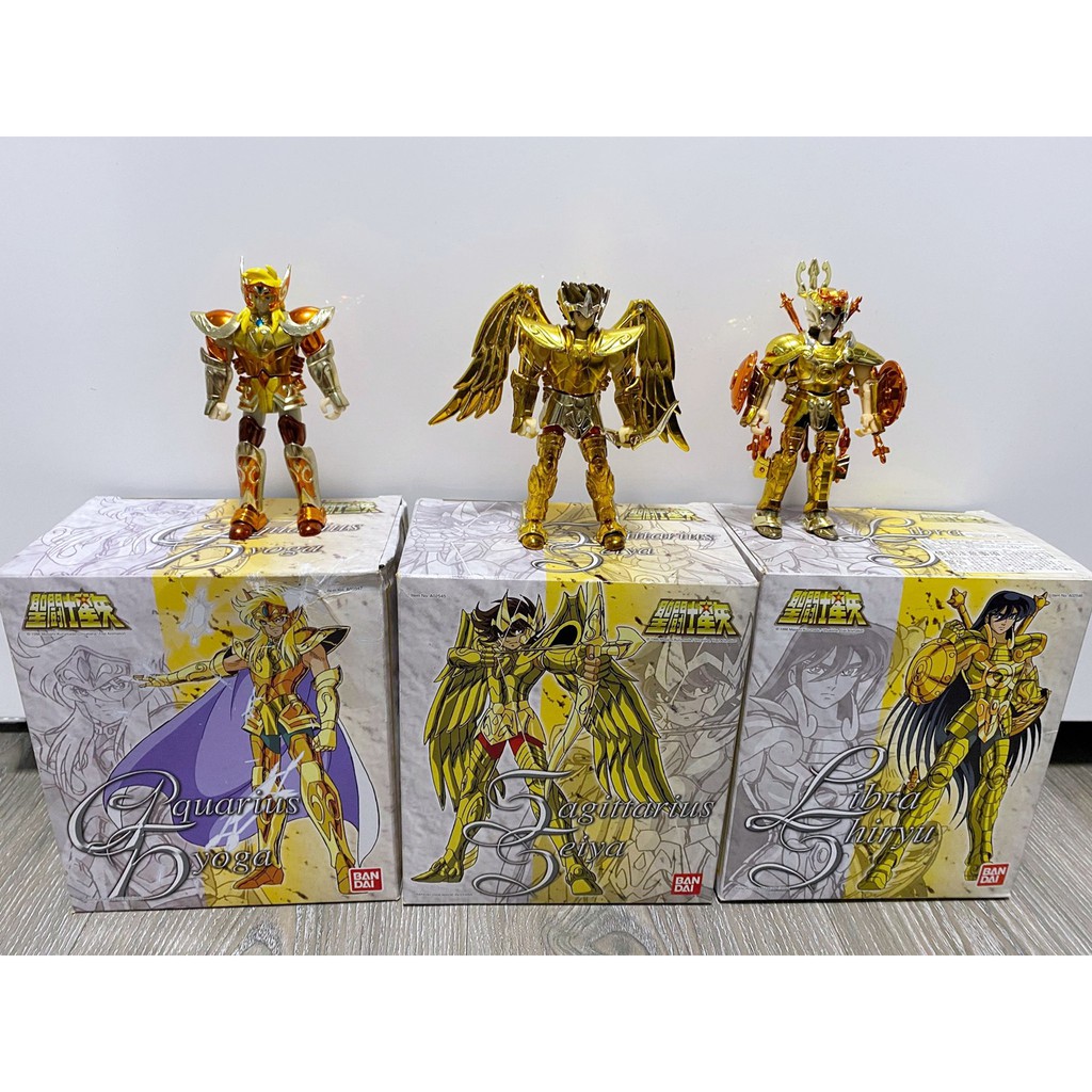 Bandai 港版聖鬥士星矢新聖衣大系射手星矢 水瓶冰河 天秤紫龍3人組 蝦皮購物