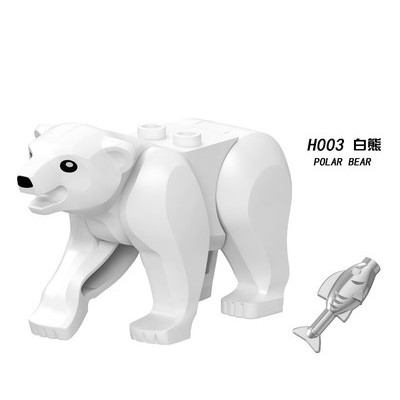 RZ積木人仔 CITY系列動物 - 北極熊 (兼容樂高) (現貨)
