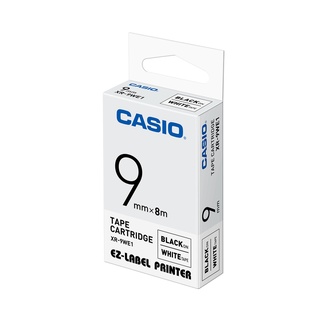 卡西歐 CASIO / XR-9WE1 / 白底黑字標籤色帶 [ 官方直營 ]