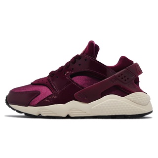 Nike 武士鞋 Wmns Air Huarache 酒紅 亮皮 襪套式 女鞋 休閒鞋 【ACS】 DQ8584-600