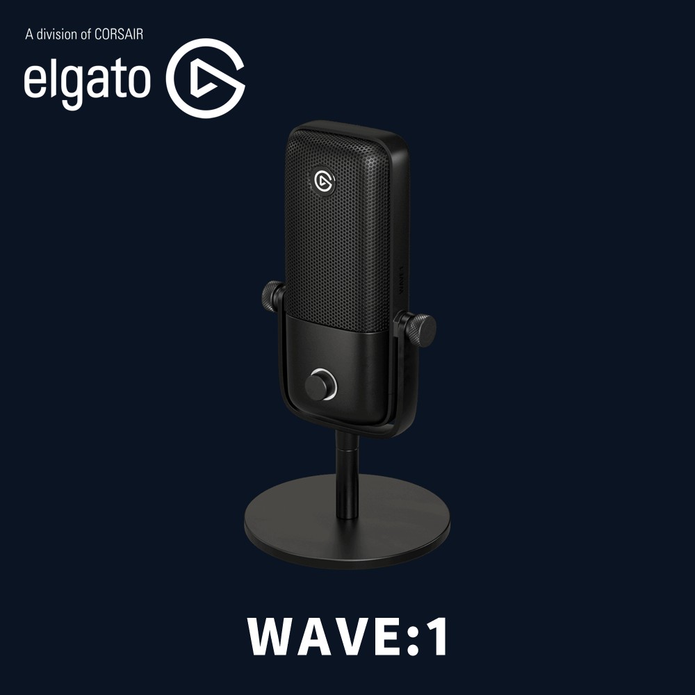 Elgato 官方授權旗艦店 WAVE:1 數位 電容式麥克風 廣播級麥克風