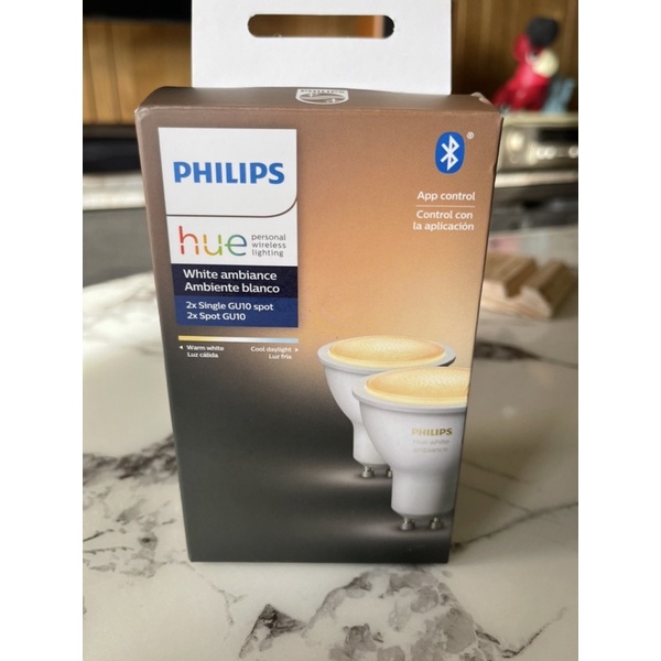 飛利浦 Philips Hue White Ambiance 5.5W GU10 暖黃光至冷日 (藍牙、智慧燈泡）