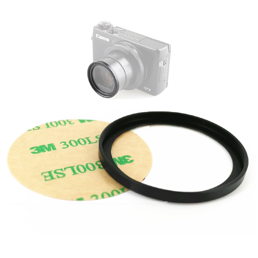 金屬 濾鏡接環 40.5mm 轉接環 含貼紙 適用 佳能Canon G9X G7X II III G5X ZV1 ZV-