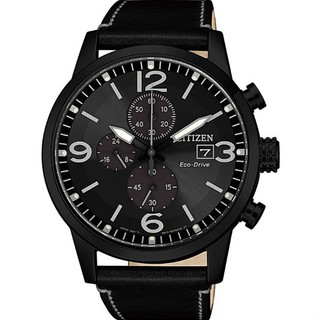 CITIZEN星辰錶 Chronograph系列 CA0617-29E 光動能爵士風格計時腕錶 /黑麵 43mm