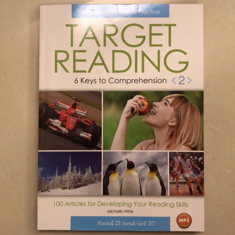［特價出清］全新附MP3 Target Reading 2 6 Keys to Comprehension 寂天文化出版