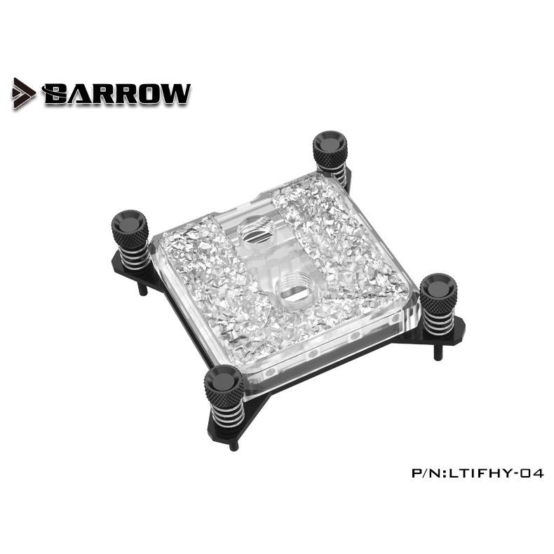 Barrow INTEL平台專用 噴射型微水道 冰凌系列 壓克力 CPU水冷頭