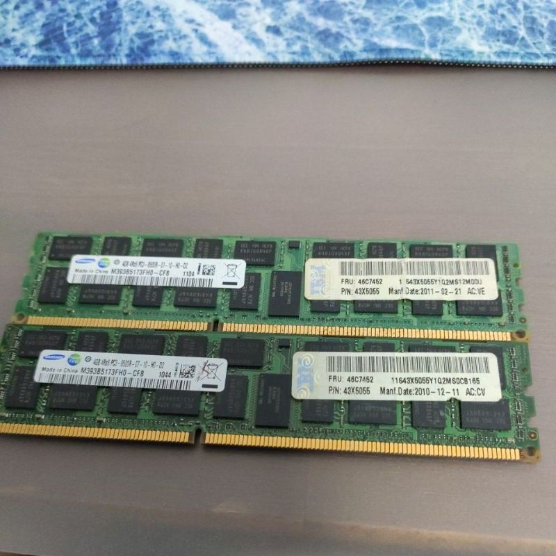 IBM SAMSUNG DDR3 1066 4G 46C7452 (PC3-8500R) 記憶