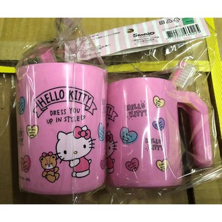 旅行組｜《現貨》【Hello Kitty】牙刷旅行組，內含牙刷杯+牙刷各1組