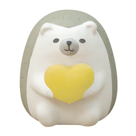 妞妞雜貨 現貨日本decole 動物刺蝟抱愛心金運財運小型陶瓷擴香石香氛石擺飾未附精油風水石 蝦皮購物