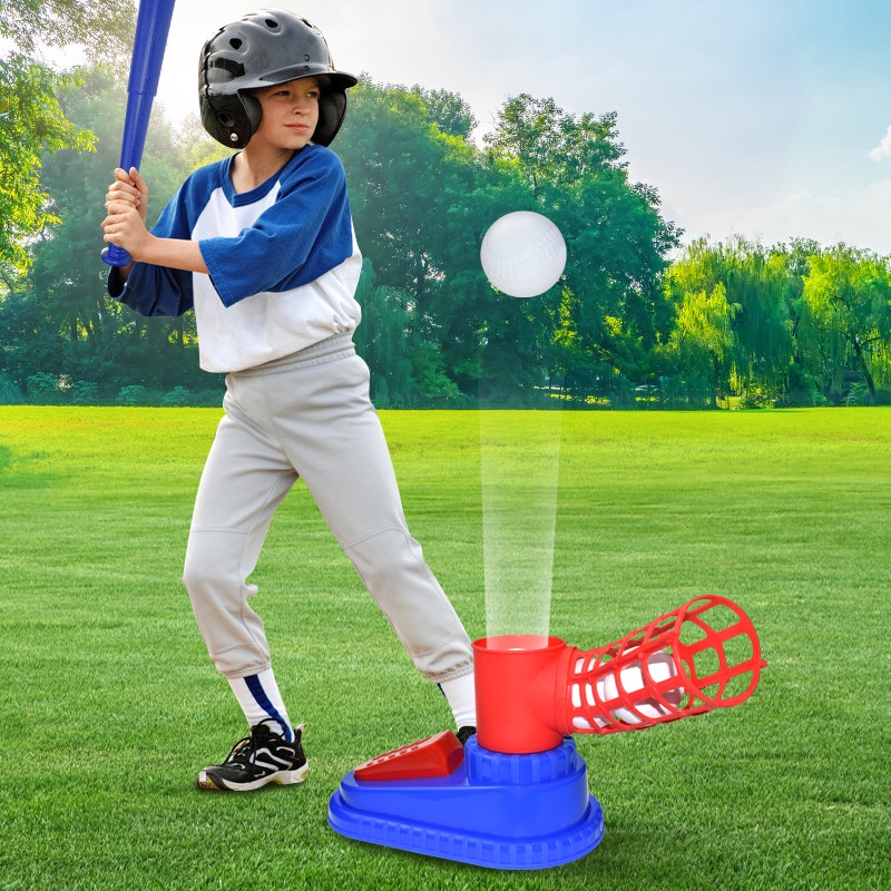 【熱銷】兒童棒球練習機 棒球發球練習器 發球器 彈跳棒球 兒童運動玩具 戶外運動打擊練習玩具 兒童玩具