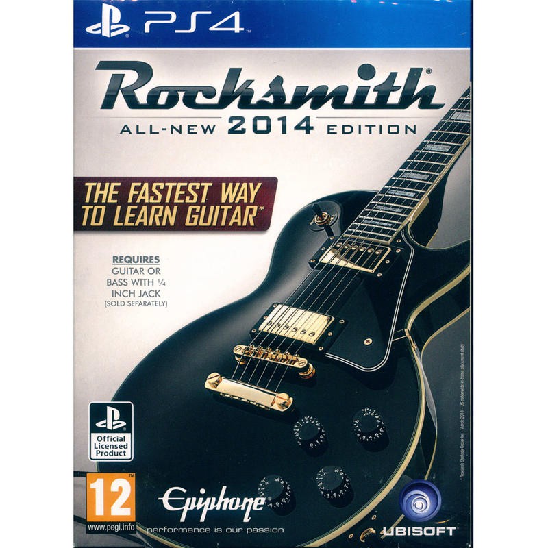 【二手】PS4 Rocksmith 搖滾史密斯 2014 重製版 英文歐版(附音源線含美版特典)
