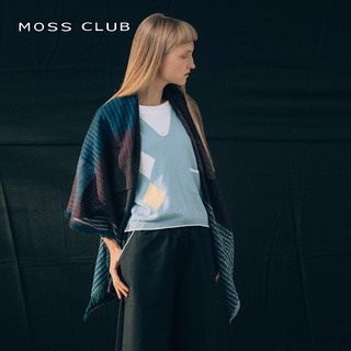 【MOSS CLUB】撞色菱格-女無袖針織衫 菱格 藍 粉 駝色(三色/版型適中)