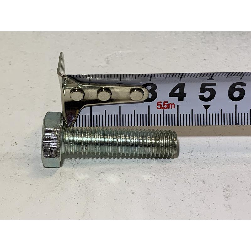 電鍍 鍍鋅 M10*40 鐵製外六角螺絲 細牙 牙規1.5 板手17號 單支